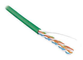 1Кабель витая пара (UTP, FTP) кабель витая пара uutp4-c5e-s24-in-pvc-gn-305(305м)неэкран.u/utp,кат.5e,4пары(24awg),однож.(solid),pvc,-20°c – +75°c,зеленый | 42013 | hyperline выгодная цена