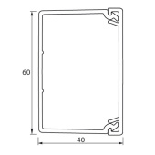 Кабельные каналы мини-канал metra - 60x40 - 2 метра - с крышкой - белый | 638197 | legrand выгодная цена