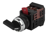 Кнопки, светосигнальные лампы и кнопочные посты переключатель аlс-22 черн.длин.рукоят.2 фикс.полож. i-o 1з+1р (10/400/3200) | б0045678 | эра выгодная цена