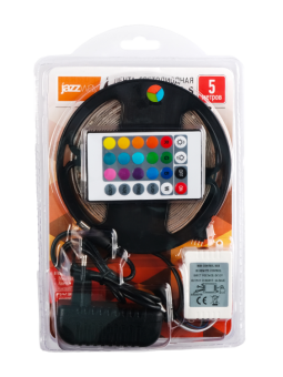 1Ленты светодиодные лента светодиодная блистер mvs-2835/54-ip65-220v rgb 5m | .5034754 | jazzway выгодная цена