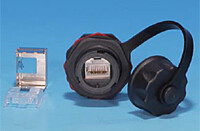 1Промышленные решения kj-ie-8p8c-c6-180-sh-f-bk промышленный модуль keystone jack rj-45 (8p8c), ip67, категория 6, с защитной крышкой, черный | 47448 | hyperline выгодная цена