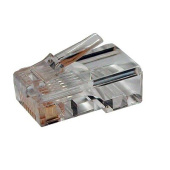 Разъемы RJ разъем под витую пару plug-8p8c-u-c3-100 rj-45(8p8c) кат.3 (6 µ"/ 6м.дюй.),универсальный (д. одн. и многож. каб.) (100 шт) | 49344 | hyperline выгодная цена