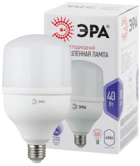 1Лампы (источники света) лампа светодиодная led 40вт е27 230в 6500к smd power | б0027006 | эра выгодная цена