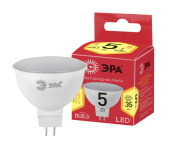 Лампы (источники света) лампа светодиодная red line eco led mr16-5w-827-gu5.3 | б0019060 | эра выгодная цена