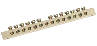 1Шкафы, боксы и аксессуары шина pen "земля-ноль" 8х12мм 10/1 (10групп/креп по цент) | ynn20-10-100 | iek выгодная цена