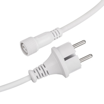 1Ленты светодиодные шнур питания ard-classic-icefall-1.5m white (230v) | 026106 | arlight выгодная цена