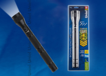 1Фонари фонарь универсальный s-ld043-b silver "new classic", алюм. корпус, 1 watt led, блистер, 3хaaa н/к, цвет – серебро | ul-00000191 | uniel выгодная цена