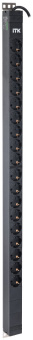 1Шкафы и стойки телекоммуникационные 19 itk pdu верт. 24u 1ф 16а 18 роз. schuko каб. 3м schuko | pv22-18d-11 | itk выгодная цена