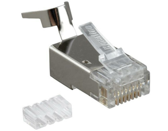 1Разъемы RJ разъем под витую пару plug-8p8c-uv-c6-tw-sh-10 rj-45(8p8c)к6/6a(50 µ"/ 50м.д),экр,ун(д.одн.и мн.каб),д.тол.ж1.35-1.5мм(с об)(10шт) | 49340 | hyperline выгодная цена
