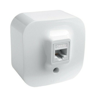 1Розетки, выключатели, звонки электрические quteo белый розетка rj45 кат5е utp | 782224 | legrand выгодная цена