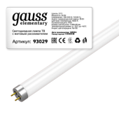 Лампы (источники света) лампа светодиодная led 20вт t8 g13 220в 4000к elementary 1200мм | 93029 | gauss выгодная цена