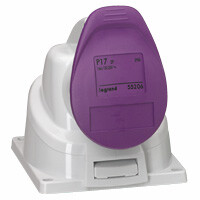 1Разъемы промышленные накладная розетка - p17 tempra pro - ip 44 - 20/25 в~ - 32 a - 2k | 055256 | legrand выгодная цена