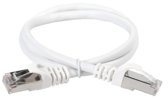 1Патч-корды коммутационный шнур кат. 5е ftp pvc 10м белый | pc08-c5ef-10m | itk выгодная цена