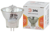 Лампы (источники света) лампа галогенная gu4-mr11-20w-220v-30 cl (галоген, софит, 20вт, нейтр, gu4). | б0044093 | эра выгодная цена