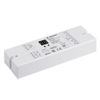 1Ленты светодиодные intelligent arlight диммер dali-104-pd-suf (12-36v, 4х8а) | 026504 | arlight выгодная цена