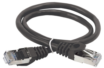 1Патч-корды коммутационный шнур кат. 6 ftp pvc 0,5м черный | pc09-c6f-05m | itk выгодная цена