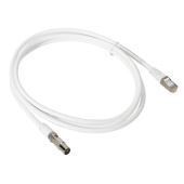 Шкафы и стойки телекоммуникационные 19 шнур-переходник: rj45 - f разъём (коаксиальный), 2 метра | 413040 | legrand выгодная цена