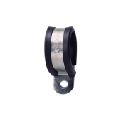 Металлорукав хомут pclip/20ss, нерж.сталь/пвх, серый/черный, d20, 10 шт. в пачке | 7tca296050r0541 | abb выгодная цена