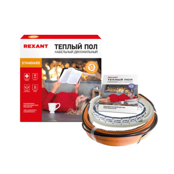 1Обогрев и вентиляция теплый пол standard rnd-180-2700 (2700вт/180м/ s обогрева, м2: 17,0-22,5) (двух жильный) | 51-0523-3 | rexant выгодная цена