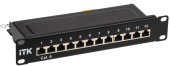 Патч-панели 1u патч-панель кат.6 stp 12 портов 10" dual idc | pp12-1uc06s-d05-10 | itk выгодная цена