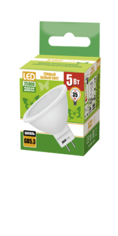 1Лампы (источники света) лампа светодиодная led 5вт gu5.3 220в 3000к pled- eco-jcdr отражатель (рефлектор) | 1037077a | jazzway выгодная цена