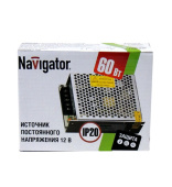 Ленты светодиодные драйвер для светодиодной ленты led nd-p60-ip20-12v 60вт 12в ip20 | 71465 | navigator выгодная цена