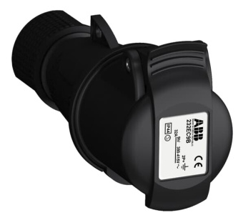 1Разъемы промышленные розетка кабельная easy&safe 232ec9b,32а,2p+e,ip44,9ч,черн|2cma103596r1000| abb выгодная цена