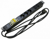 Шкафы и стойки телекоммуникационные 19 she19-3sh-2iec-b-2.5eu блок розеток для 19" шкафов, горизонтальный, 3 розетки schuko, 2 розетки iec320 c13, 482.6x44.4x44.4мм | 397015 | hyperline выгодная цена