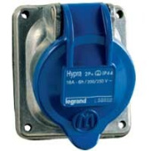 Разъемы промышленные прямая вилка hypra - ip 44 - 2к+з - 32 а - пластик | 052742 | legrand выгодная цена