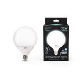 Лампы (источники света) лампа светодиодная black led g125 e27 22w 1840lm 4100k | 105102222 | gauss выгодная цена
