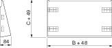 Шкафы, боксы и аксессуары навес нерж. ст. 1600х400 | nsyscx16040 | schneider electric выгодная цена