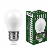 Лампы (источники света) лампа светодиодная sbg4505 5w 4000k 230v e27 g45 | 55026 | saffit выгодная цена