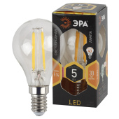 Лампы (источники света) лампа светодиодная f-led p45-5w-827-e14 (филамент, шар, 5вт, тепл, e14) | б0043437 | эра выгодная цена