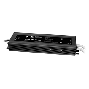 1Ленты светодиодные блок питания 200w 24v ip66 1/15 | 202022400 | gauss выгодная цена