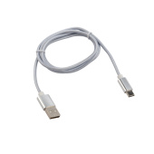 Разъемы, переходники, делители TV кабель usb-type-c/2a/nylon/silver/1m/rexant |18-1899 | rexant выгодная цена