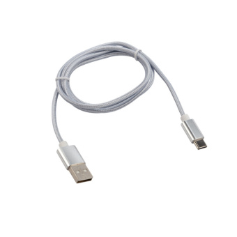 1Разъемы, переходники, делители TV кабель usb-type-c/2a/nylon/silver/1m/rexant |18-1899 | rexant выгодная цена