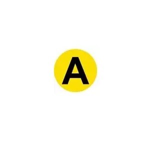 1Знаки электробезопасности и оградительные ленты символ "a" d=20мм | sq0817-0086 | tdm выгодная цена