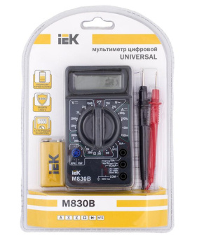 1Измерительное оборудование мультиметр цифровой universal m830b | tmd-2b-830 | iek выгодная цена