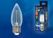 Лампы (источники света) лампа светодиодная led-c35-11w/3000k/e27/cl pls02wh led. "свеча", прозр. серия sky. 3000к . | ul-00005166 | uniel выгодная цена