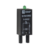 Реле модуль светодиодный 24 vdc для промежуточных реле rp ekf averes | rp-led-24dc | ekf выгодная цена