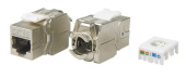 Розетки, адаптеры и модули Keystone kj8-8p8c-c5e-180-tls-sh-f-wh вставка keystone jack rj-45(8p8c), категория 5e, экранированная, тип 180 градусов, toolless, белая | 426191 | hyperline выгодная цена