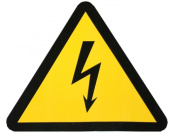 Знаки электробезопасности и оградительные ленты наклейка "молния" (130х130х130мм.) ekf proxima | an-1-05 | ekf выгодная цена