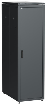1Шкафы и стойки телекоммуникационные 19 шкаф сетевой 19" linea n 33u 600х1000 мм металлическая передняя дверь черный | ln05-33u61-m | itk выгодная цена