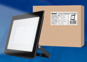 Прожекторы прожектор светодиодный 200вт 4000к ulf-f20-200w/4000k ip65 195-250в black | ul-00005158 | uniel выгодная цена