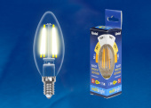 Лампы (источники света) лампа светодиодная led-c35-5w/ww/e14/cl/mb glm10tr led. «свеча», прозр серия multibright. 3000k 100-50-10 . | ul-00002367 | uniel выгодная цена