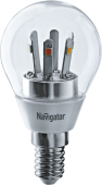 Лампы (источники света) лампа светодиодная led 5вт е14 230в 2700к nll-g45-5-230-2.7k-e14-cl шарик прозрачный | 71294 | navigator выгодная цена