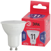 Лампы (источники света) лампа светодиодная эко led mr16-11w-865-gu10 r (диод, софит, 11вт, хол, gu10) | б0045346 | эра выгодная цена