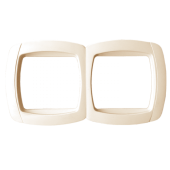 РАСПРОДАЖА париж рамка 2-местная горизонтальная бежевая simple | esm-g-302-20 | ekf выгодная цена