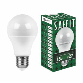Лампы (источники света) лампа светодиодная sba6015 15w 2700k 230v e27 a60 | 55010 | saffit выгодная цена