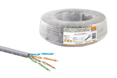 Кабель витая пара (UTP, FTP) кабель витая пара народный u/utp cat 5e 4х2х24awg cca (50м) pvc, серый | sq0107-0114 | tdm выгодная цена